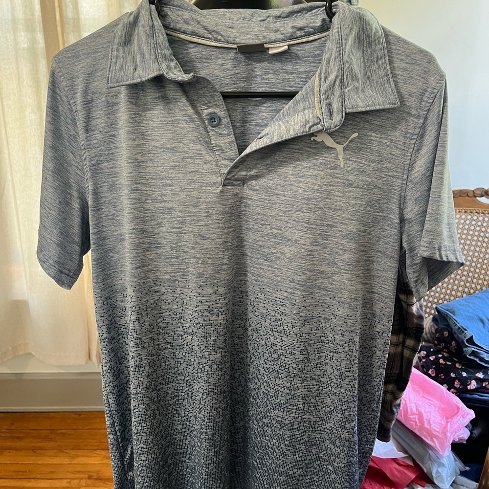 Puma Boy’s Gray Ombré Polo Shirt